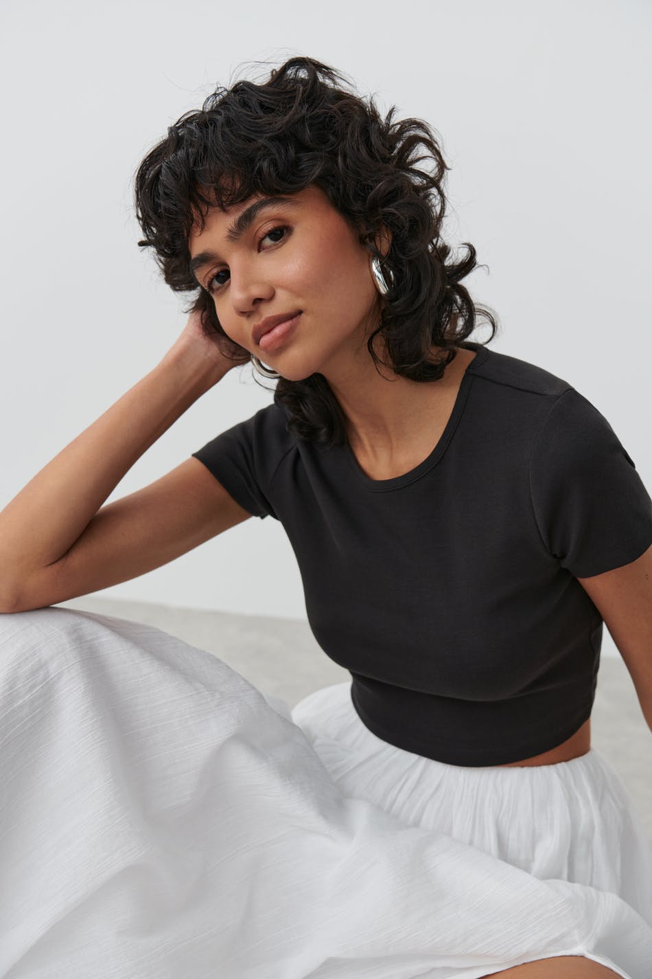 Cropped tight top