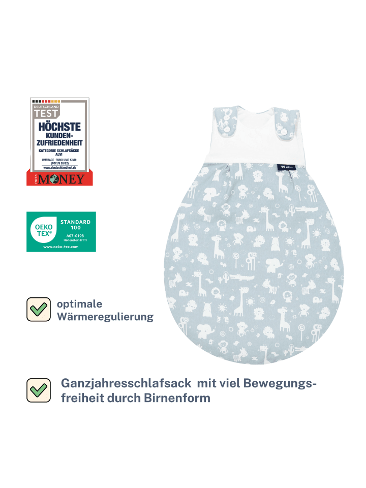 Kinderhaus Blaubär Baby Mäxchen Außensack TOP in Animals Blau günstig kaufen