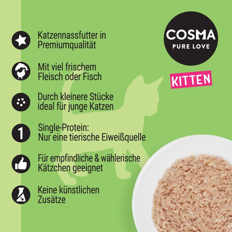 Sparpaket Cosma Original Kitten 24 x 85 g zu TOP-Preisen | bitiba