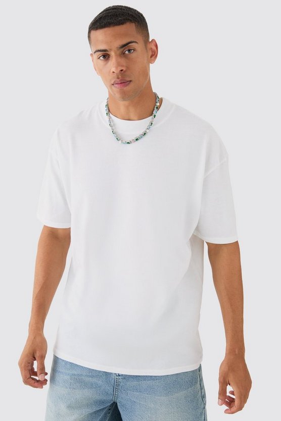 Oversize T-Shirt mit floralem Tokyo-Print
