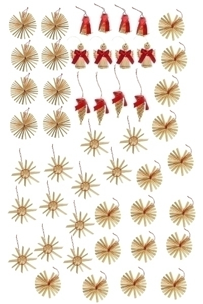 MyFlair Weihnachtsanhänger 48er Set,