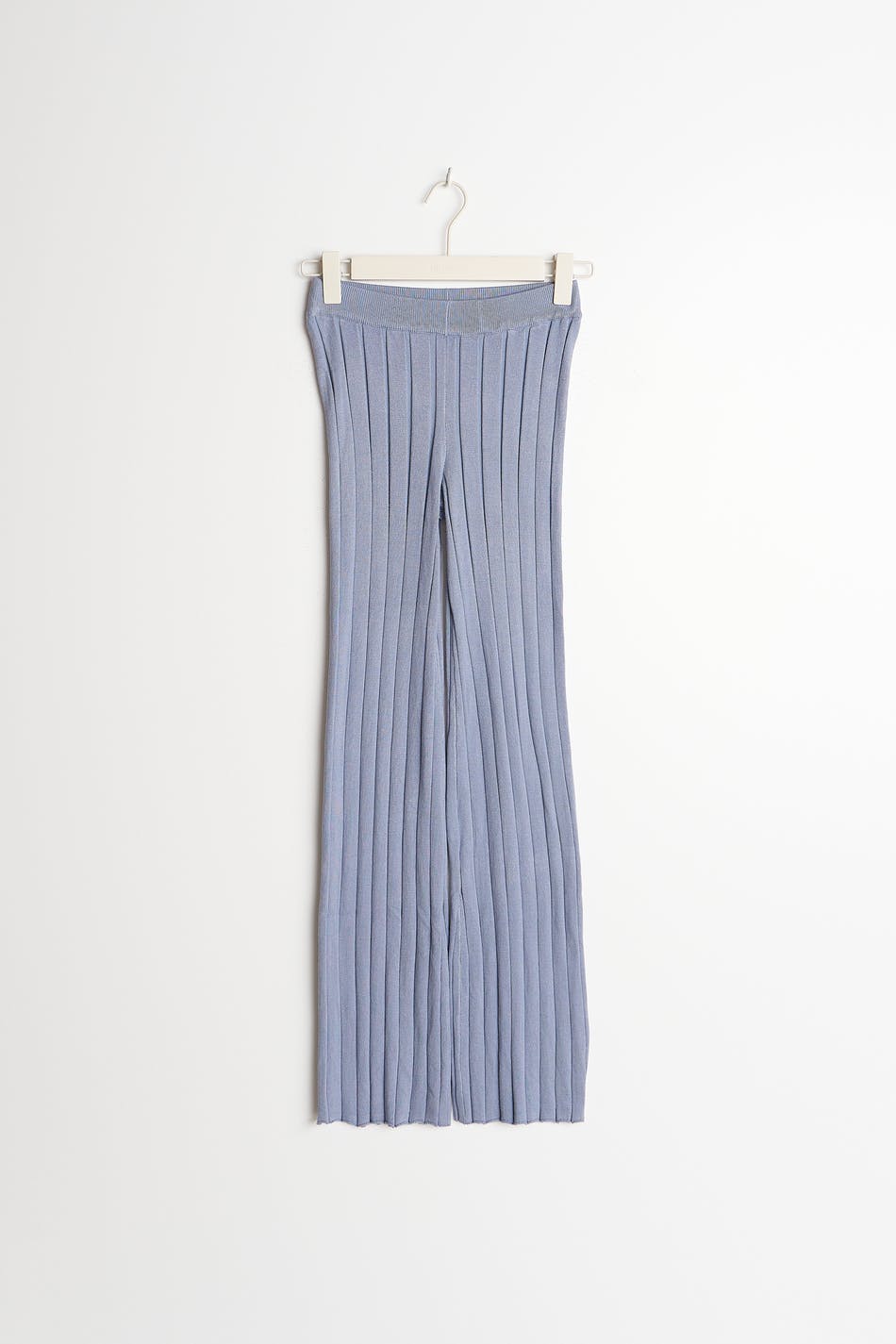 Y knitted rib trousers