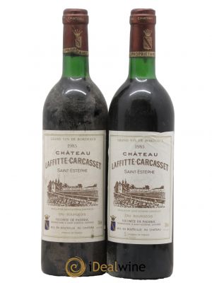 Château Laffitte Carcasset Cru Bourgeois  1985 - Lot de 2 Bouteilles