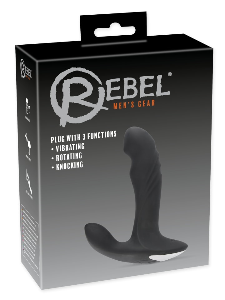 Rebel Prostata-Vibrator Rebel Plug mit Perineumreizer in schwarz günstig kaufen 16,5 cm