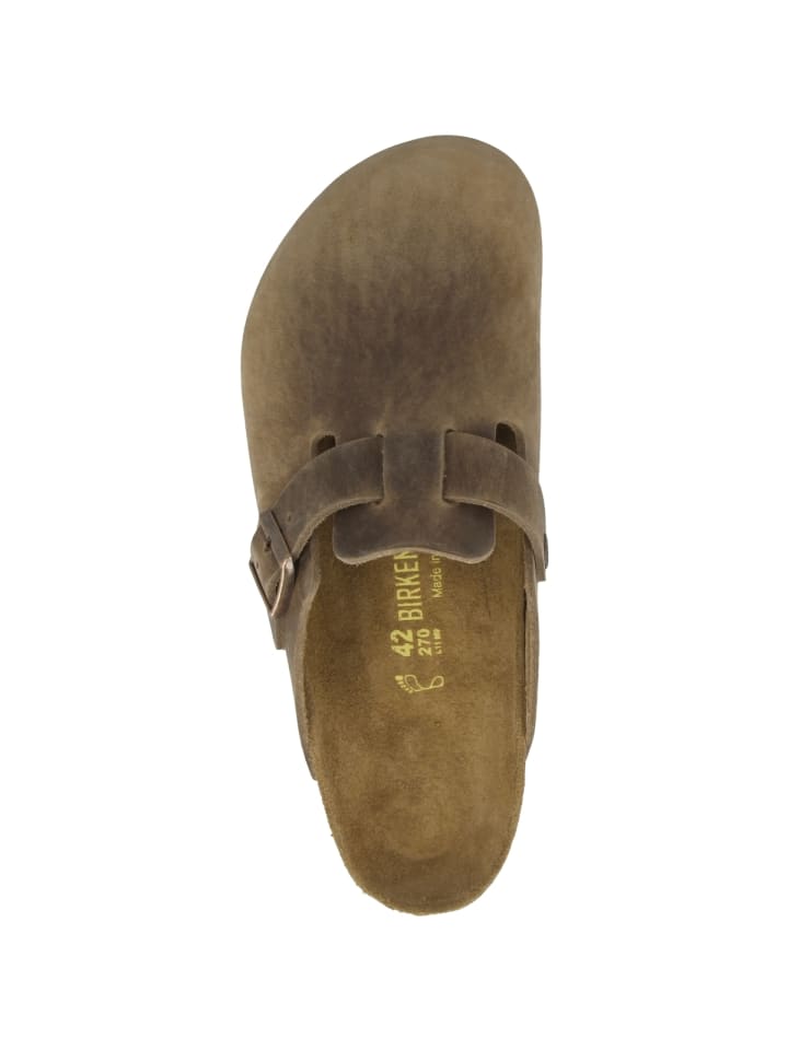 Birkenstock Clogs Boston Geöltes Nubukleder normal in braun günstig kaufen 45