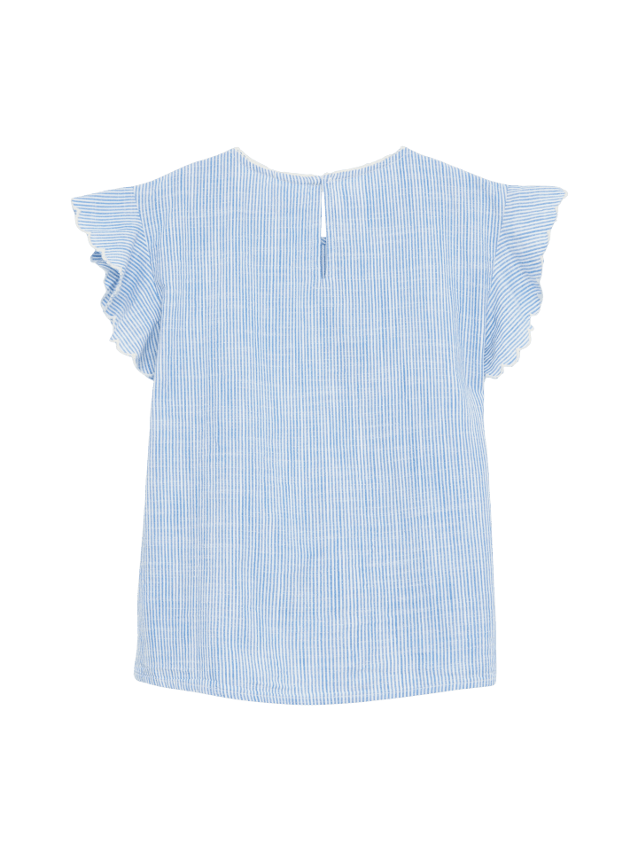 s.Oliver Bluse kurzarm in Blau günstig kaufen