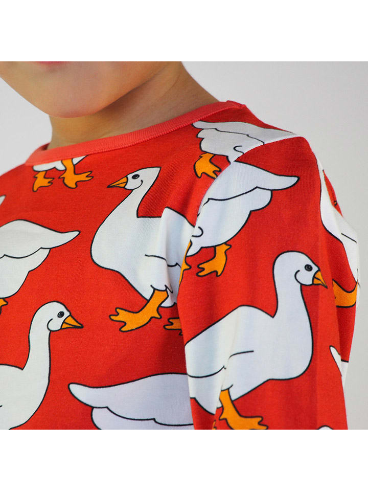 Småfolk Longsleeve in Orange/ Weiß günstig kaufen