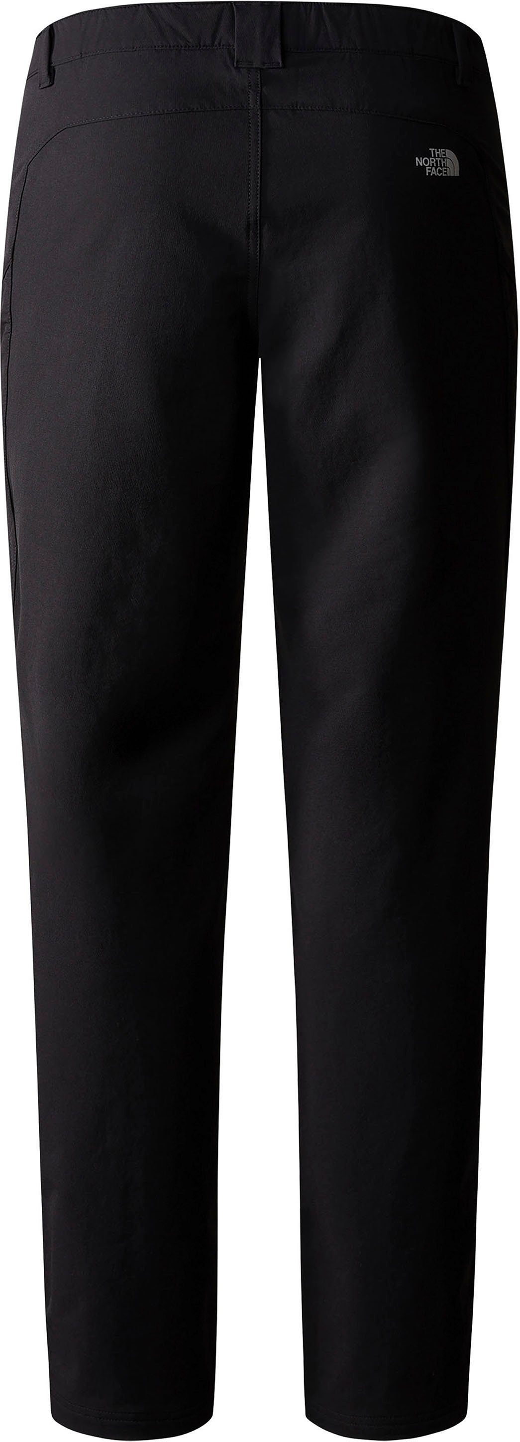The North Face Outdoorhose M QUEST SOFTSHELL PANT (REGULAR FIT) mit kontrastfarbener Logostickerei