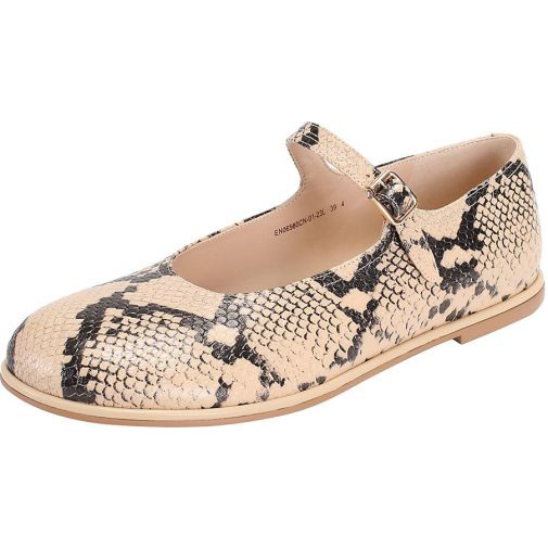 ekonika Ballerinas mit auffälligem Reptilienprint