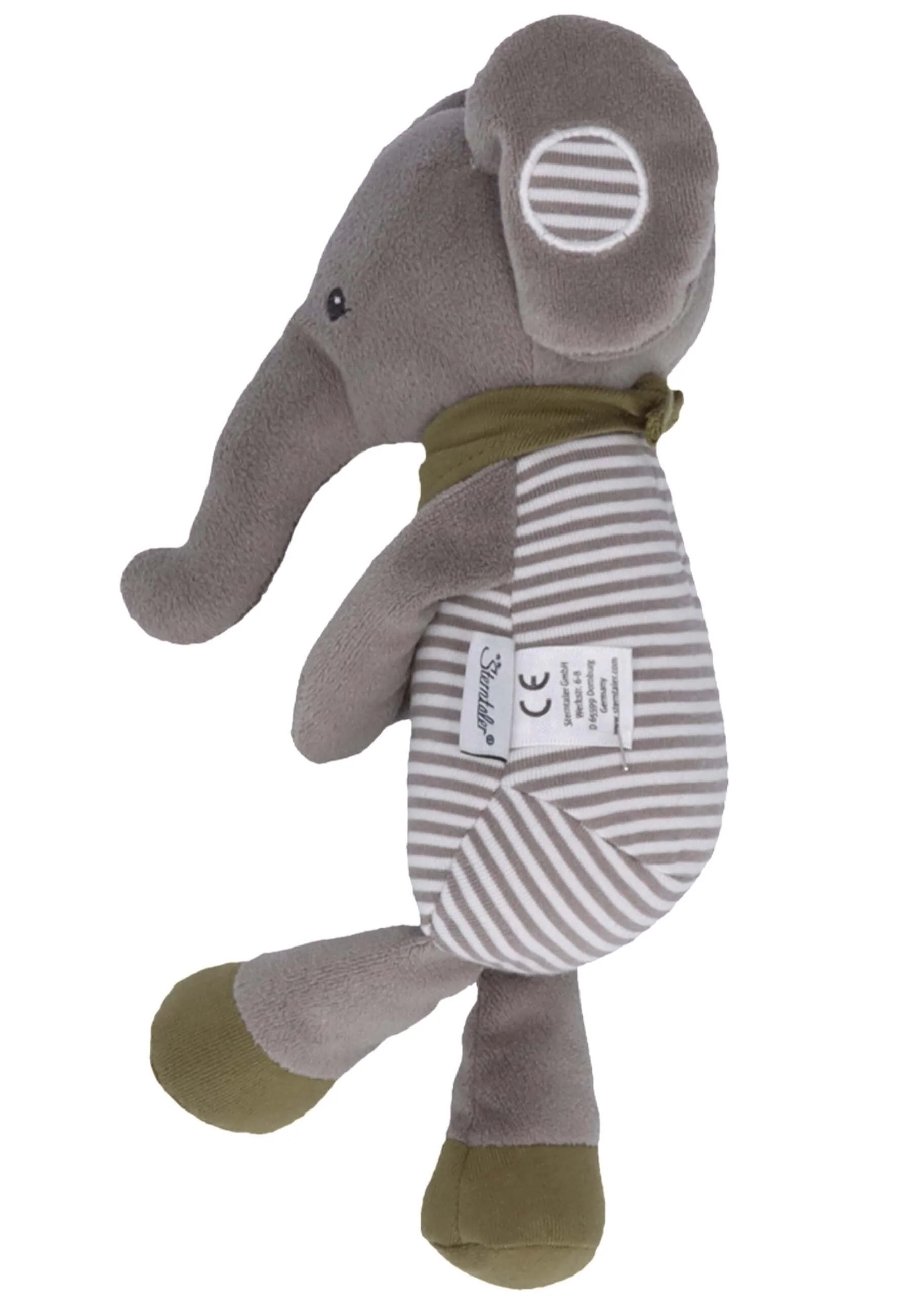 Spieltier Elefant Eddy mit Halstuch u. Rassel