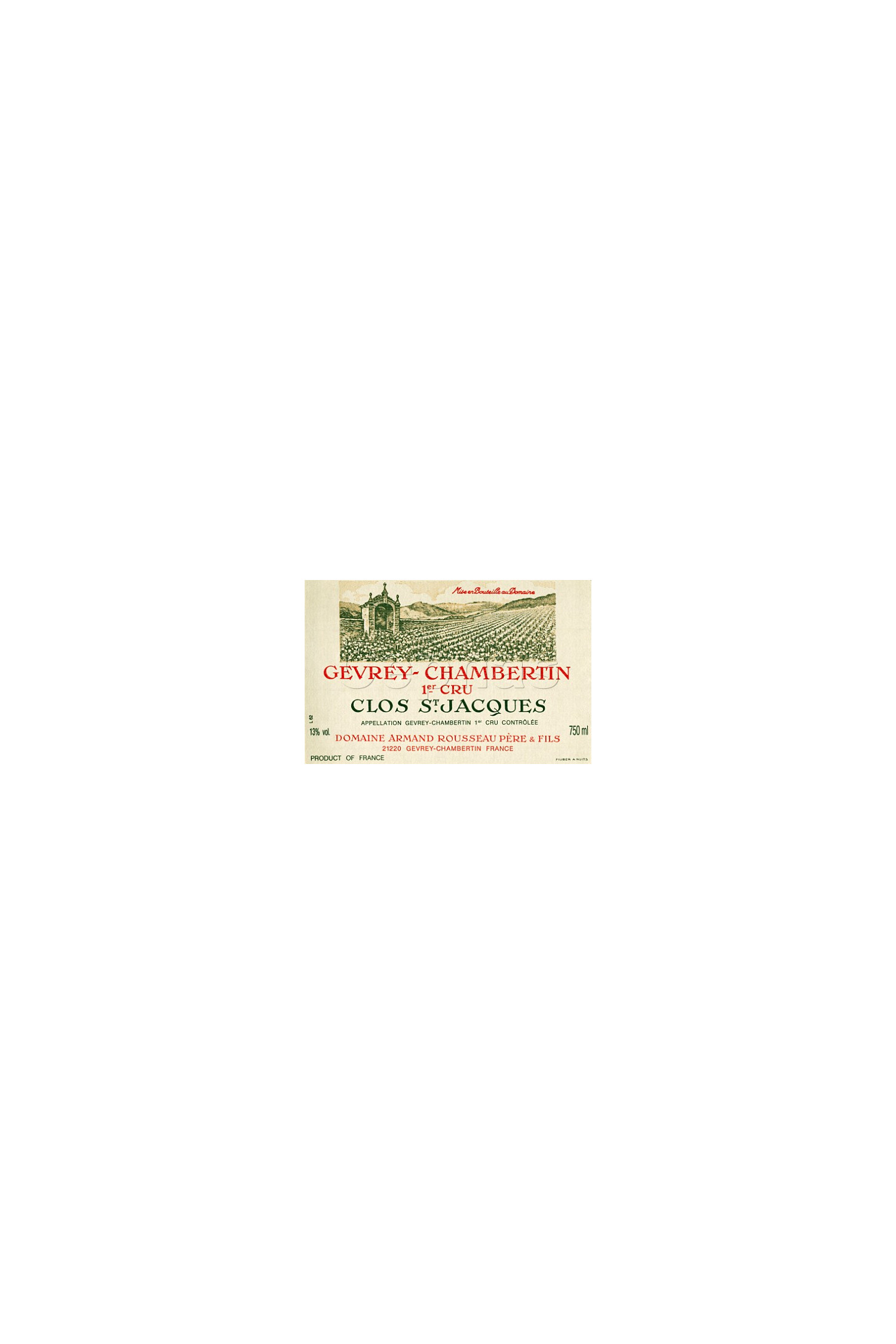 Armand Rousseau Clos Saint Jacques 2010, Gevrey Chambertin
