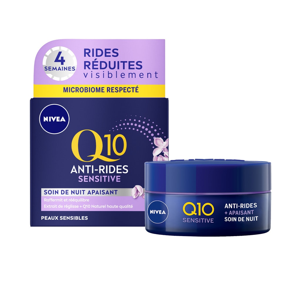 nivea Q10 POWER - Crème de nuit Sensitive Soin visage anti-âge