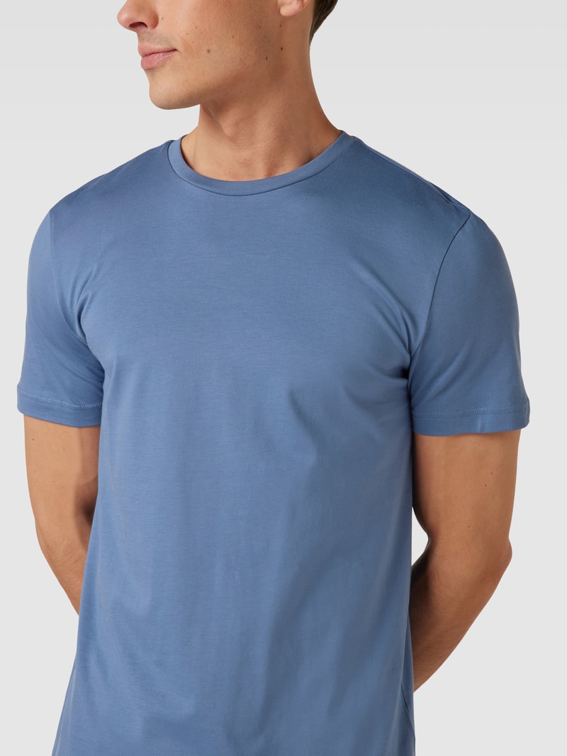 T-Shirt mit Rundhalsausschnitt in jeans