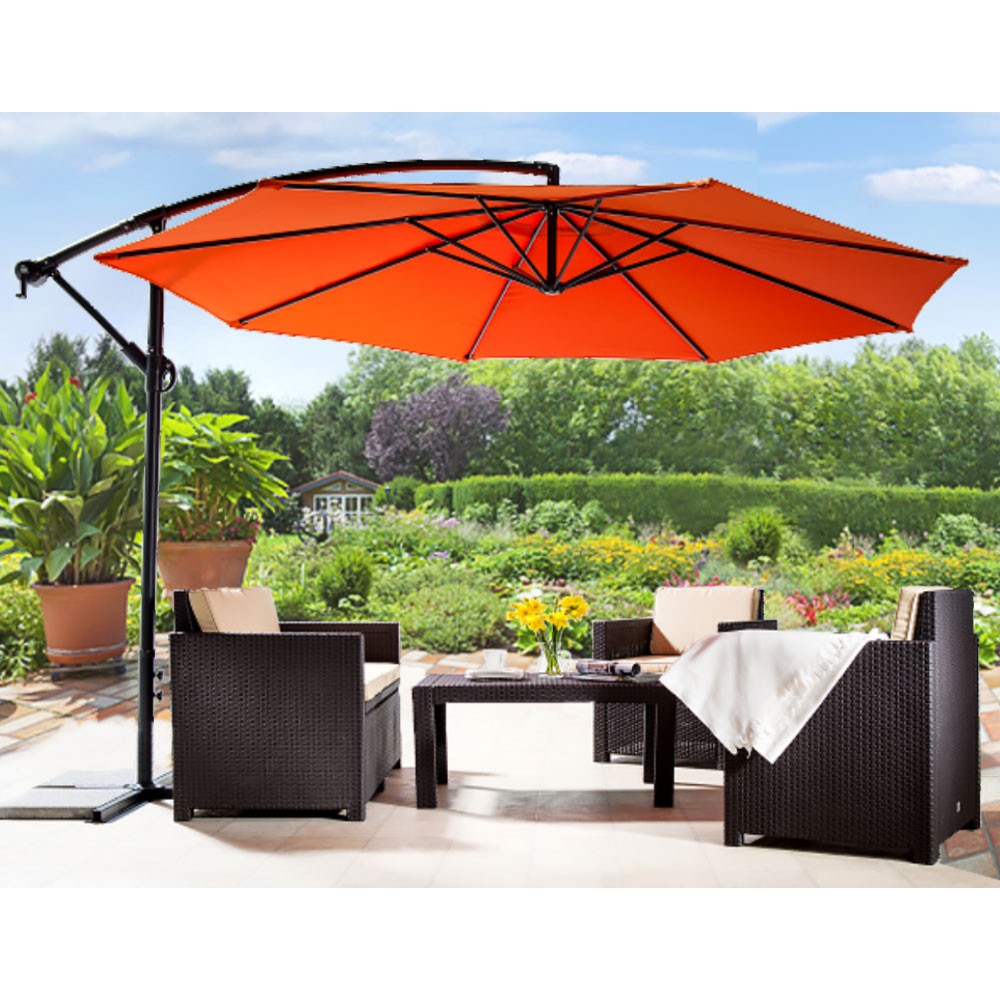 Solax Sunshine Aluminium-Ampelschirm Ø300cm, terrakotta