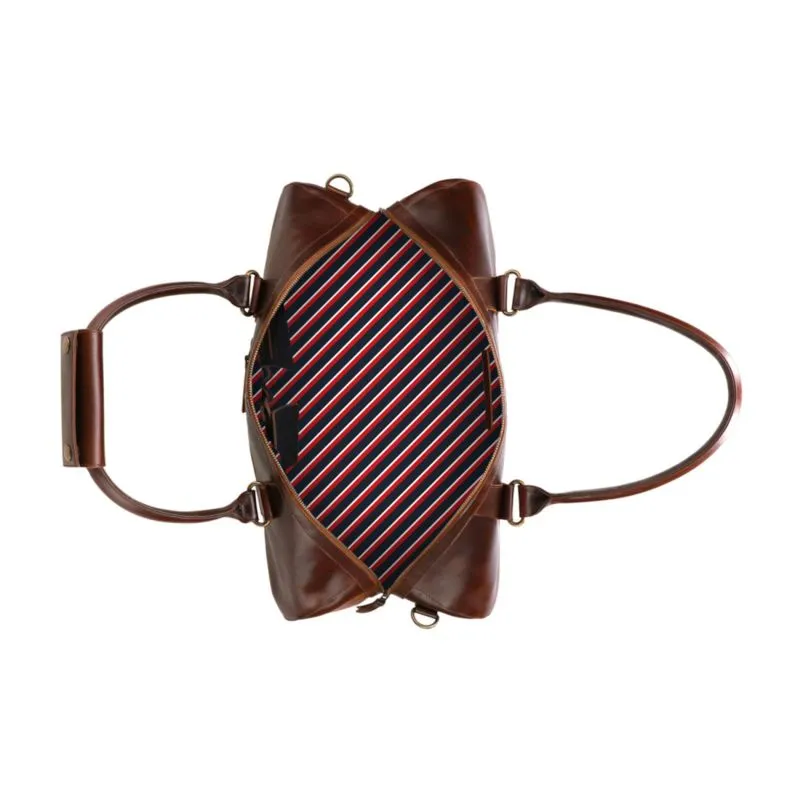 Buckle & Seam Leder Weekender Willow - Braun \/ Stripes