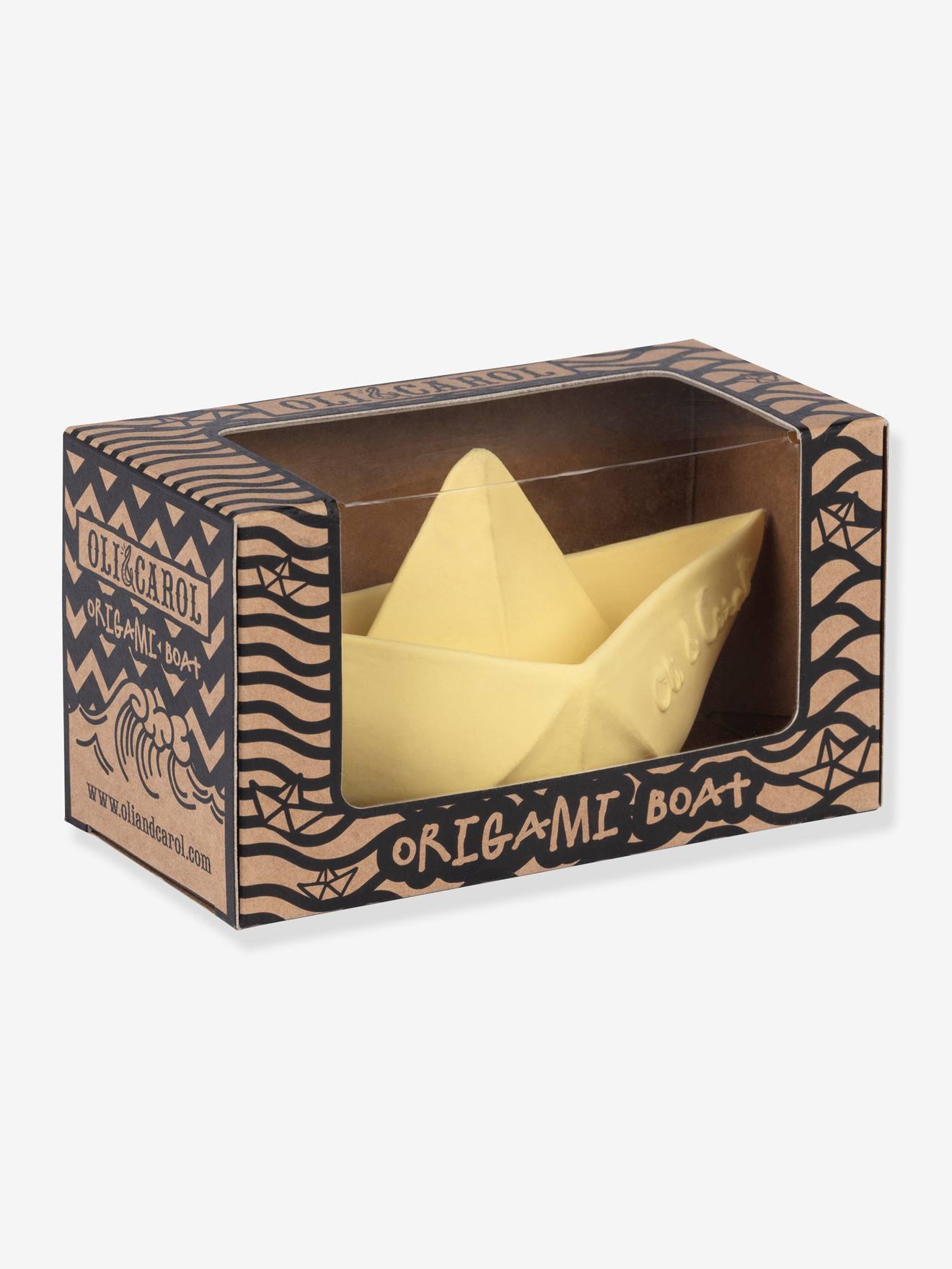 Oli & Carol Badespielzeug/Zahnungshilfe ORIGAMI-BOOT OLI & CAROL - gelb