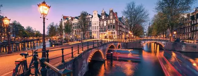 Puzzle 1000 Teile - Abend in Amsterdam