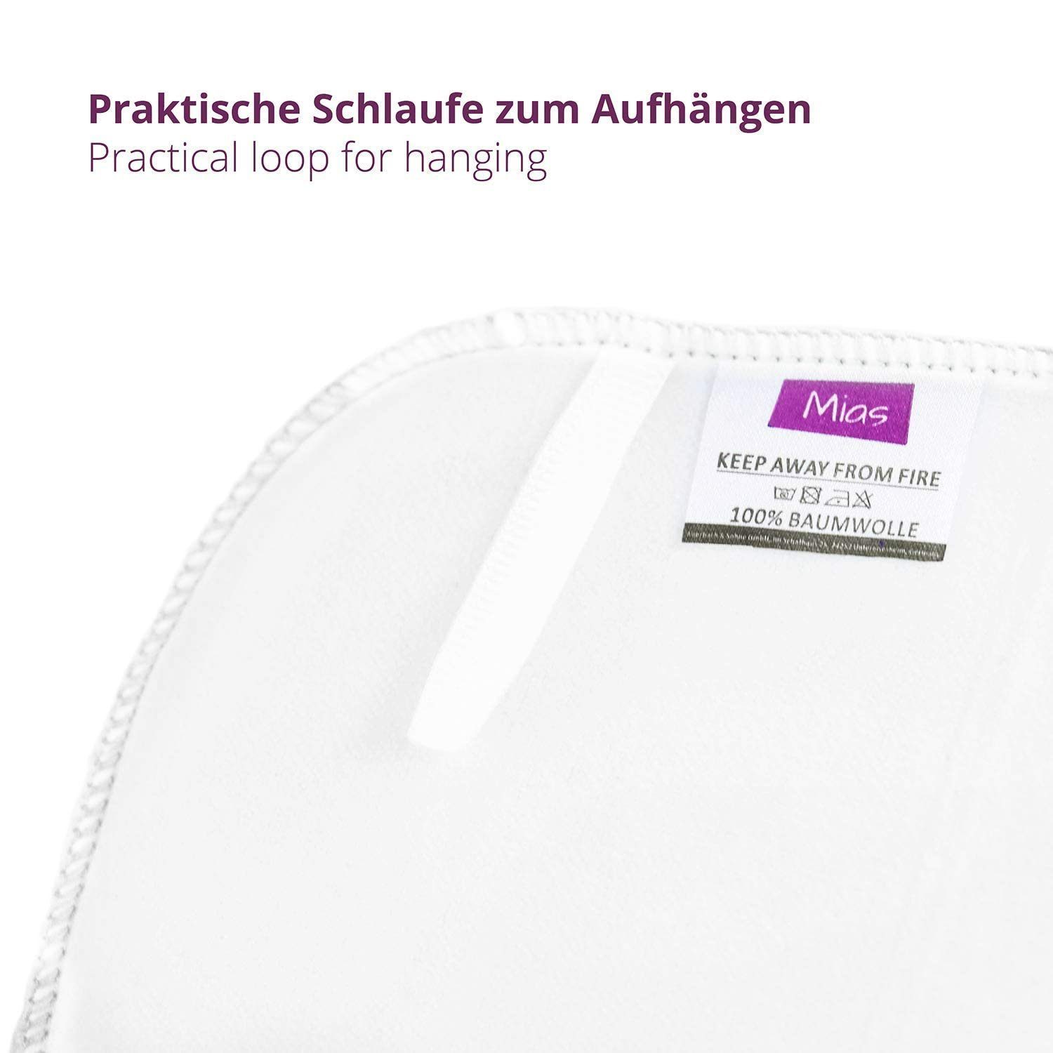 MIAS Waschlappen Mias 10 Baby-Waschlappen aus Baumwolle, schadstofffrei
