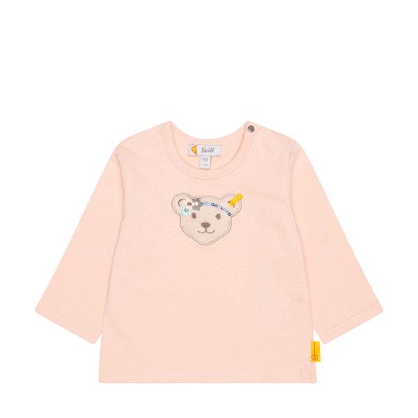 T-Shirt langarm, rosa für Mädchen