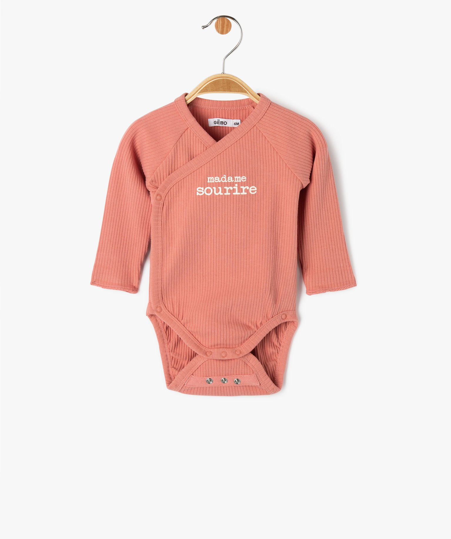 Ensemble de naissance évolutif 3 pièces : body + legging +... rose | GEMO
