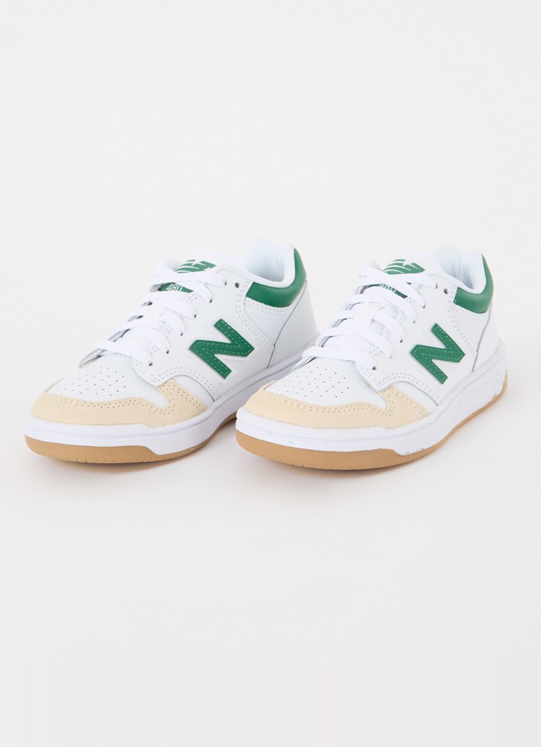 New Balance 480 -nahkakengät mokkanahkaisilla yksityiskohdilla