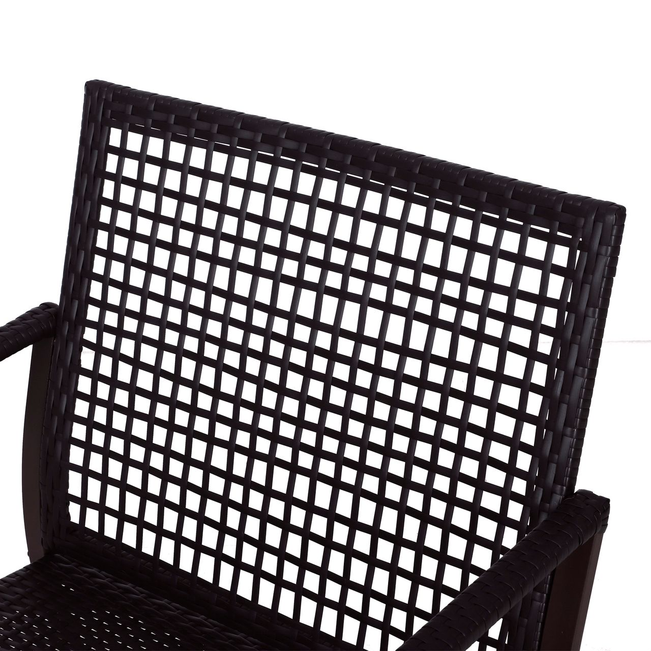 Outsunny Gartengarnitur Schaukelstuhl Set Lounge 3 tlg. Rattan Braun