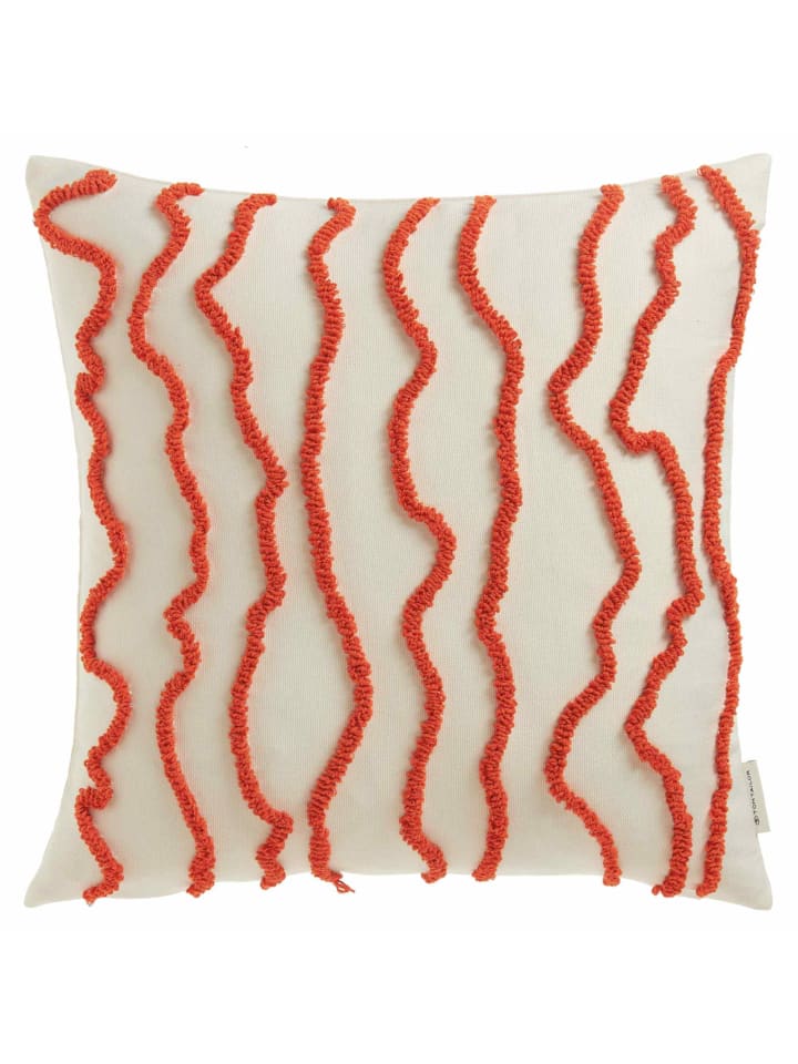 Tom Tailor Zierkissenhülle WAVY in Orange günstig kaufen 45 x 45 cm