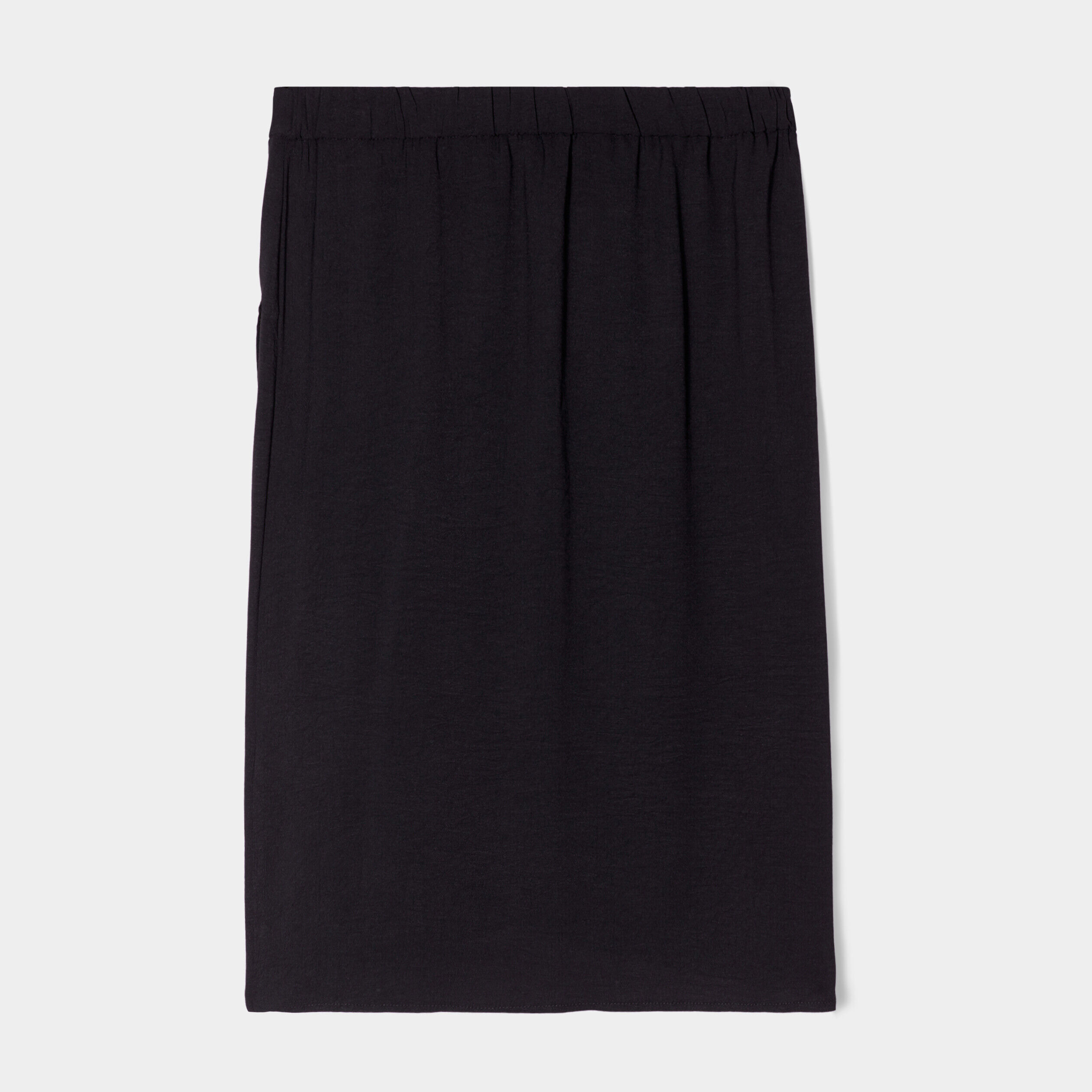 Jupe droite drapée noir femme | Cache Cache