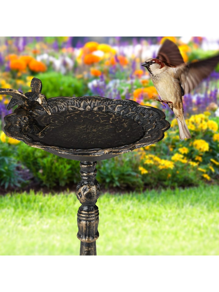 relaxdays Vogeltränke in Bronze günstig kaufen onesize