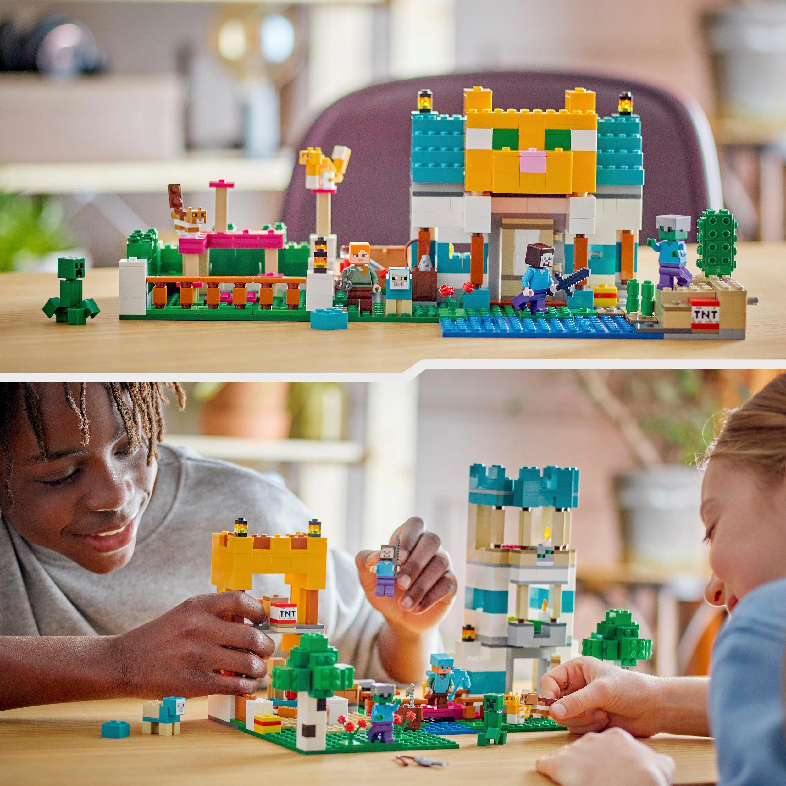 LEGO® Konstruktionsspielsteine Die Crafting-Box 4.0 (21249), LEGO® Minecraft, (605 St), Made in Europe