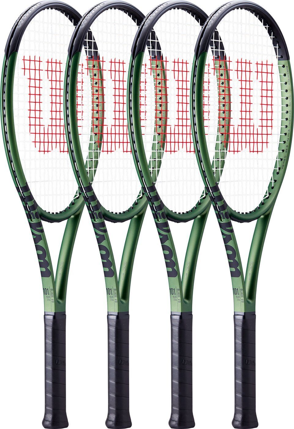 Wilson Tennisschläger BLADE 101L V8.0 RKT CHARCOAL/GREEN