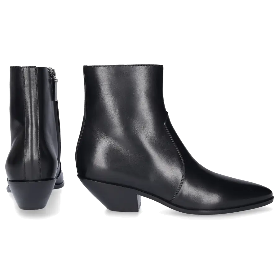 Saint Laurent - Klassische Stiefeletten WEST 45 Kalbsleder - schwarz