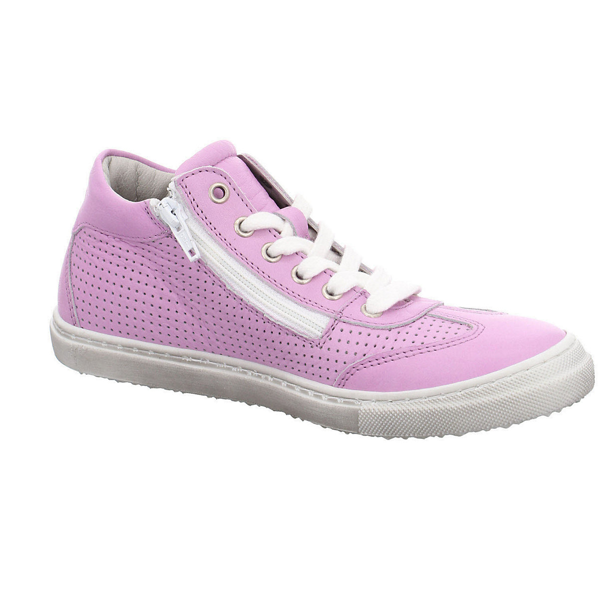Mädchen Stiefel Schuhe Berno Sneaker Kinderschuhe Aufnäher Glattleder gemustert Halbschuhe