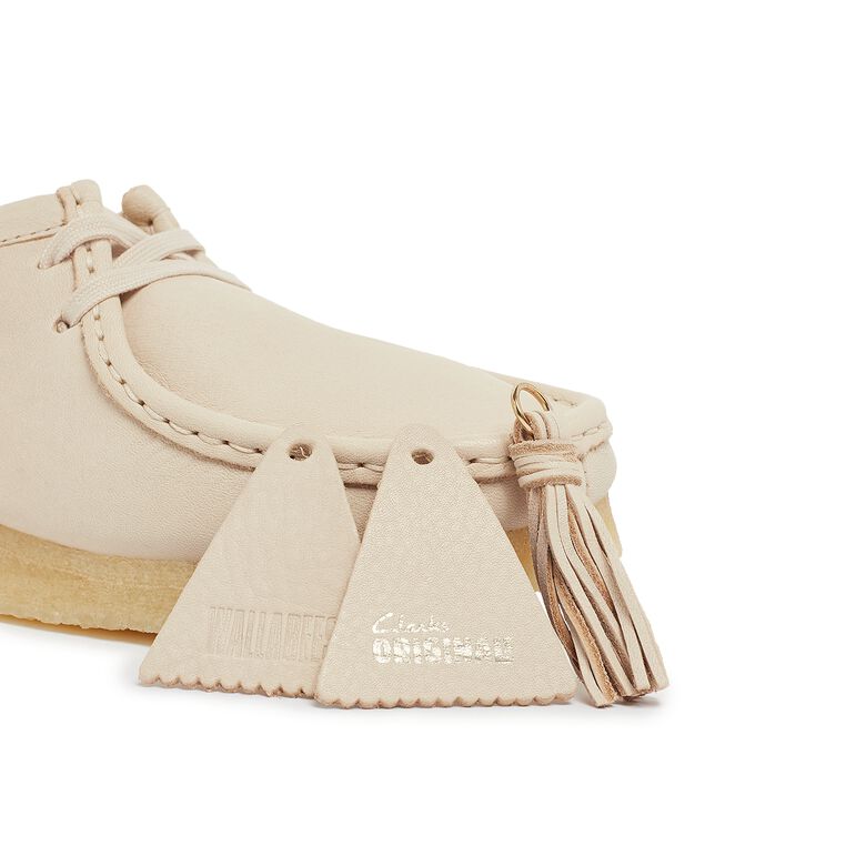 Clarks Wmns Wallabee beige leather