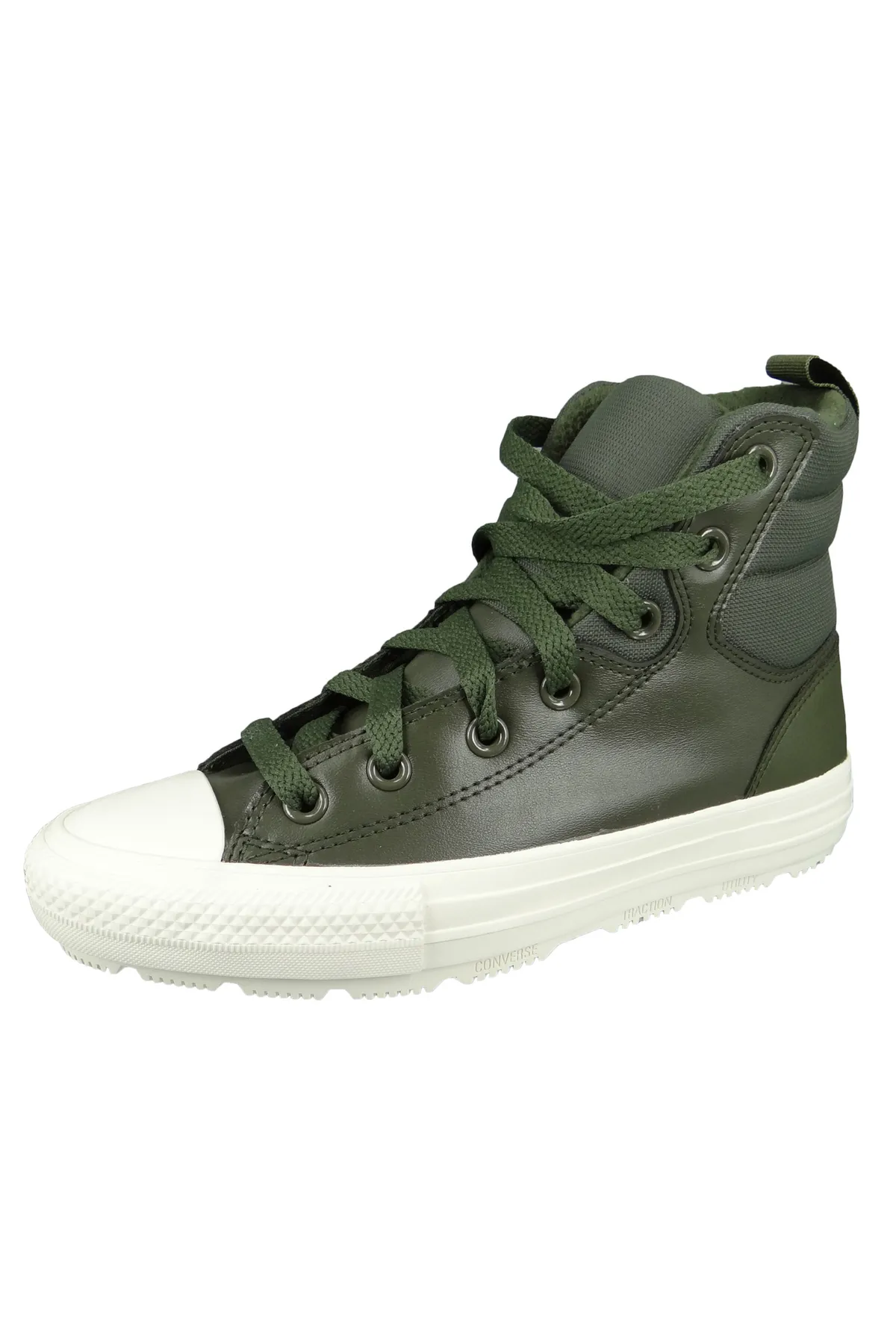 converse  Damen High Sneaker Chuck Taylor All Star Berkshire Boot 171429C Grün Cargo Khaki Leder 2 Absatz