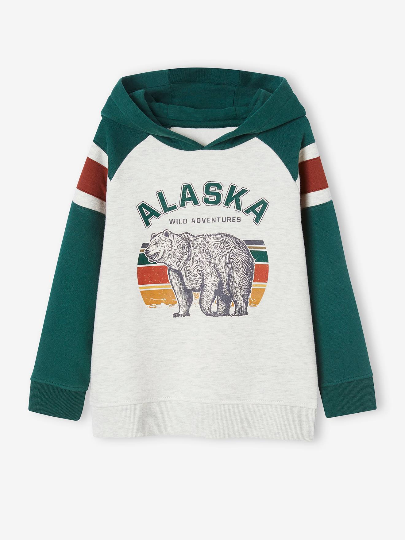 Vertbaudet Jungen Kapuzensweatshirt - pekannüsse
