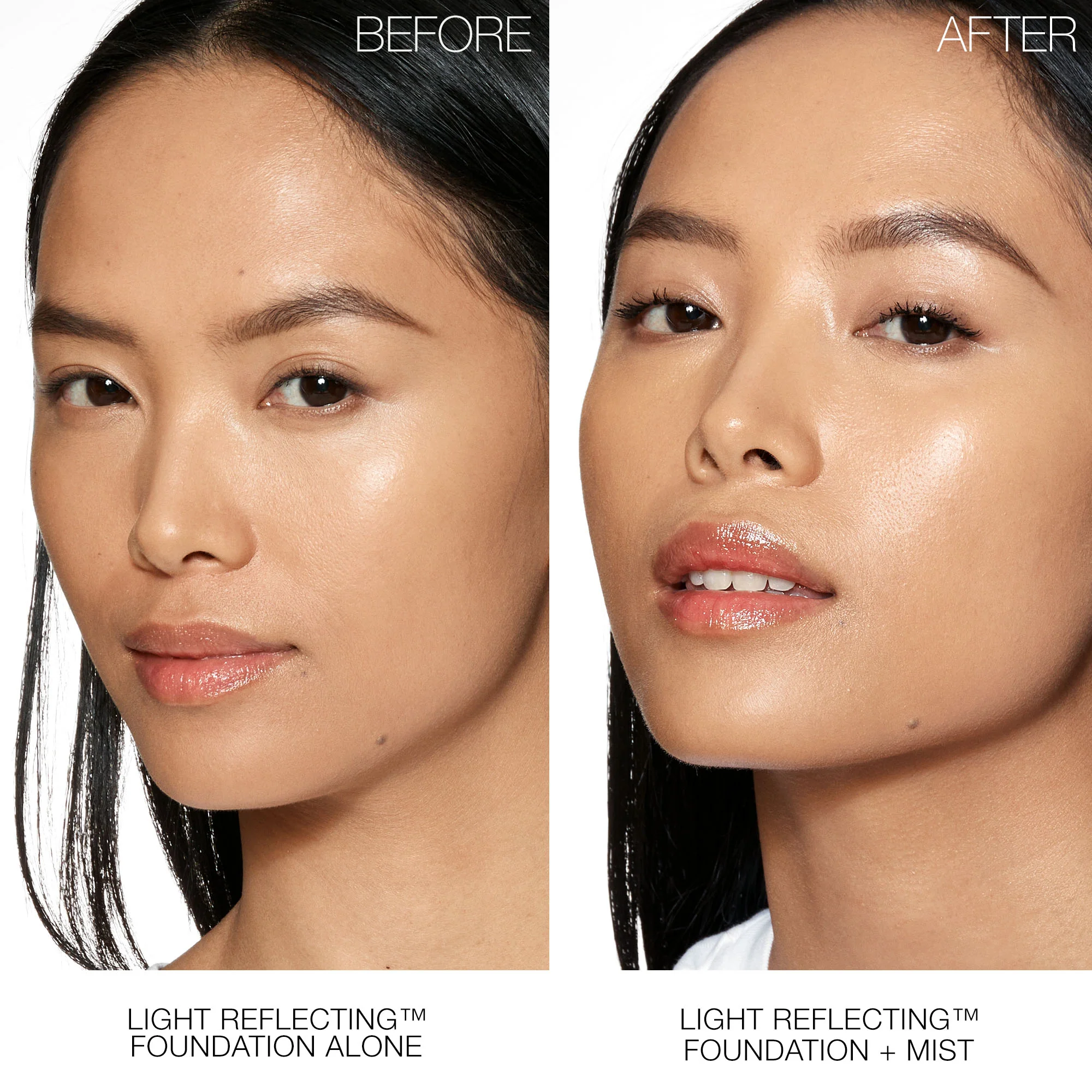 Bruma fijadora de maquillaje con reflejo de luz para el rostro - Fijador facial