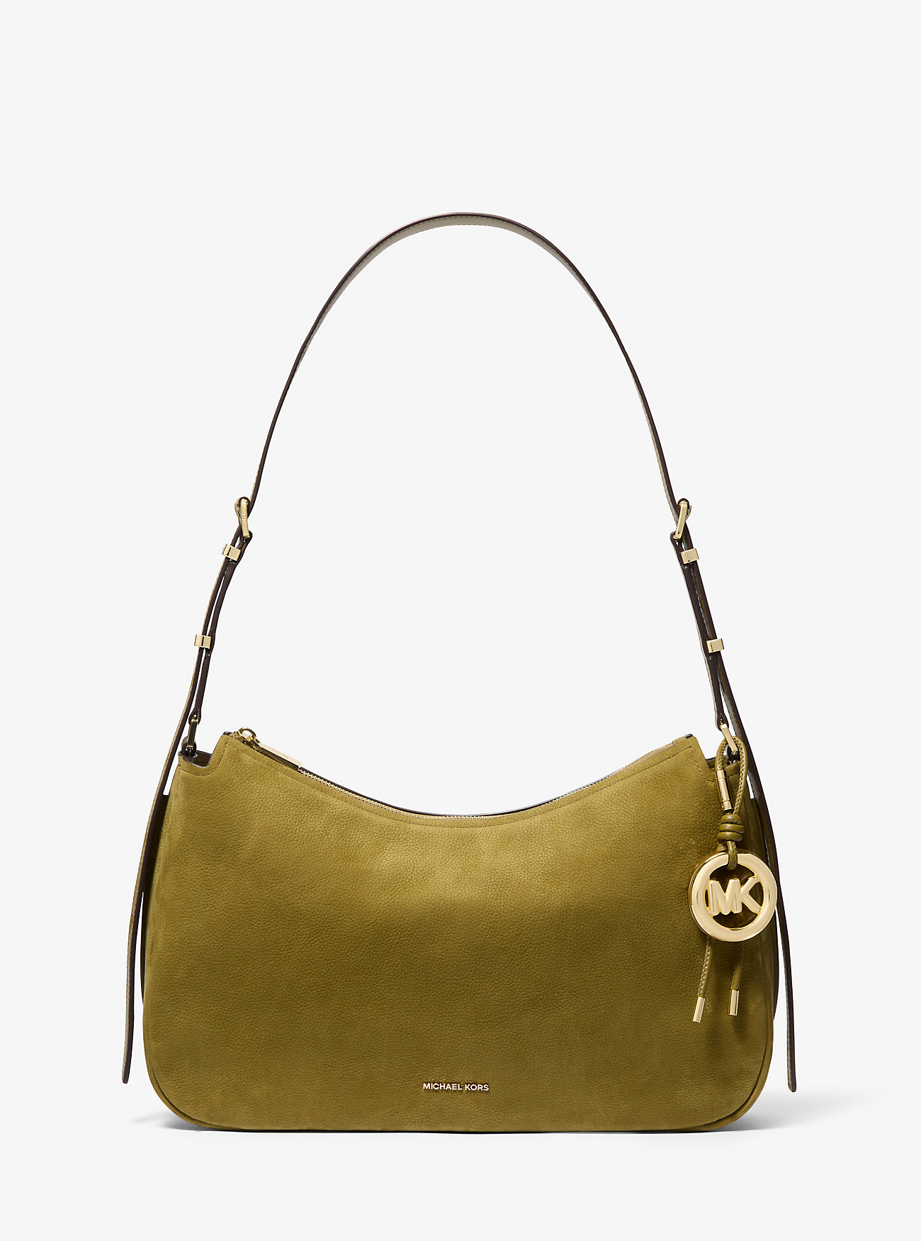 Nolita Medium Nubuck Konvertibel Skulderveske - PISTACHIOS