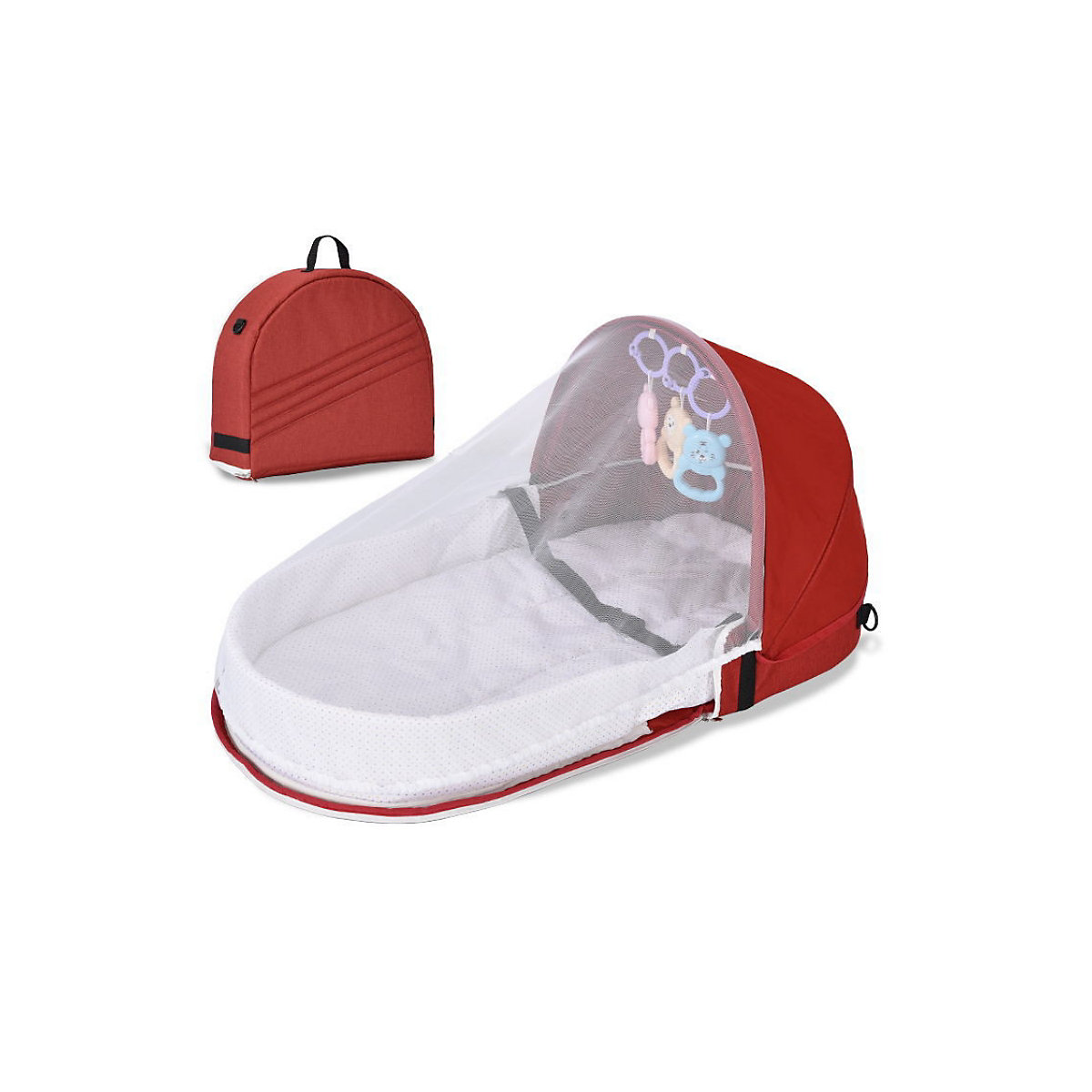 Bequemes, faltbares, druckfestes Kinderbett Abnehmbares, atmungsaktives Bettchen