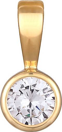 Nenalina Anhänger Solitär Zirkonia Damenkette Basic 925 Silber