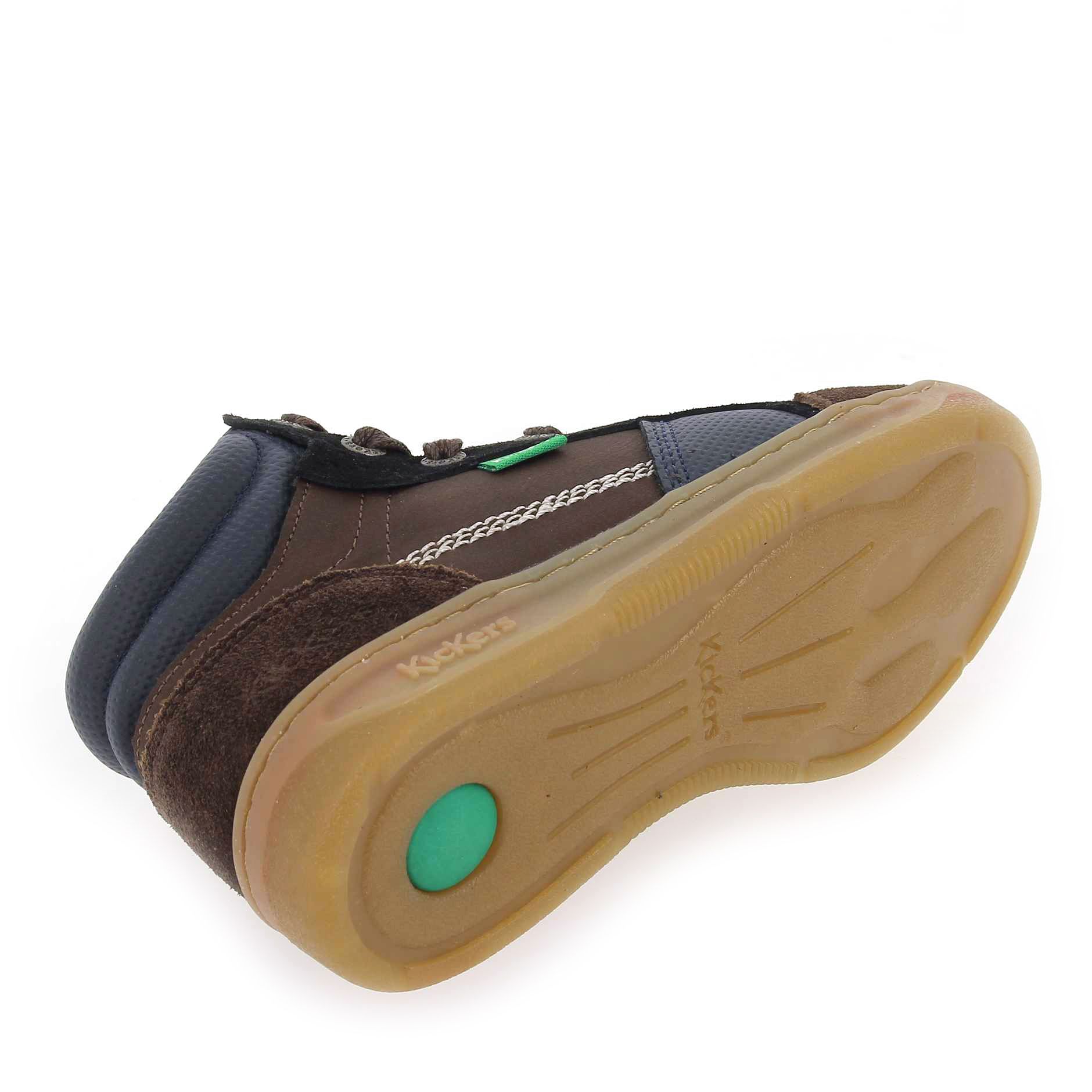 Kickers  KICKOSTA SUEDE - Marron Marine