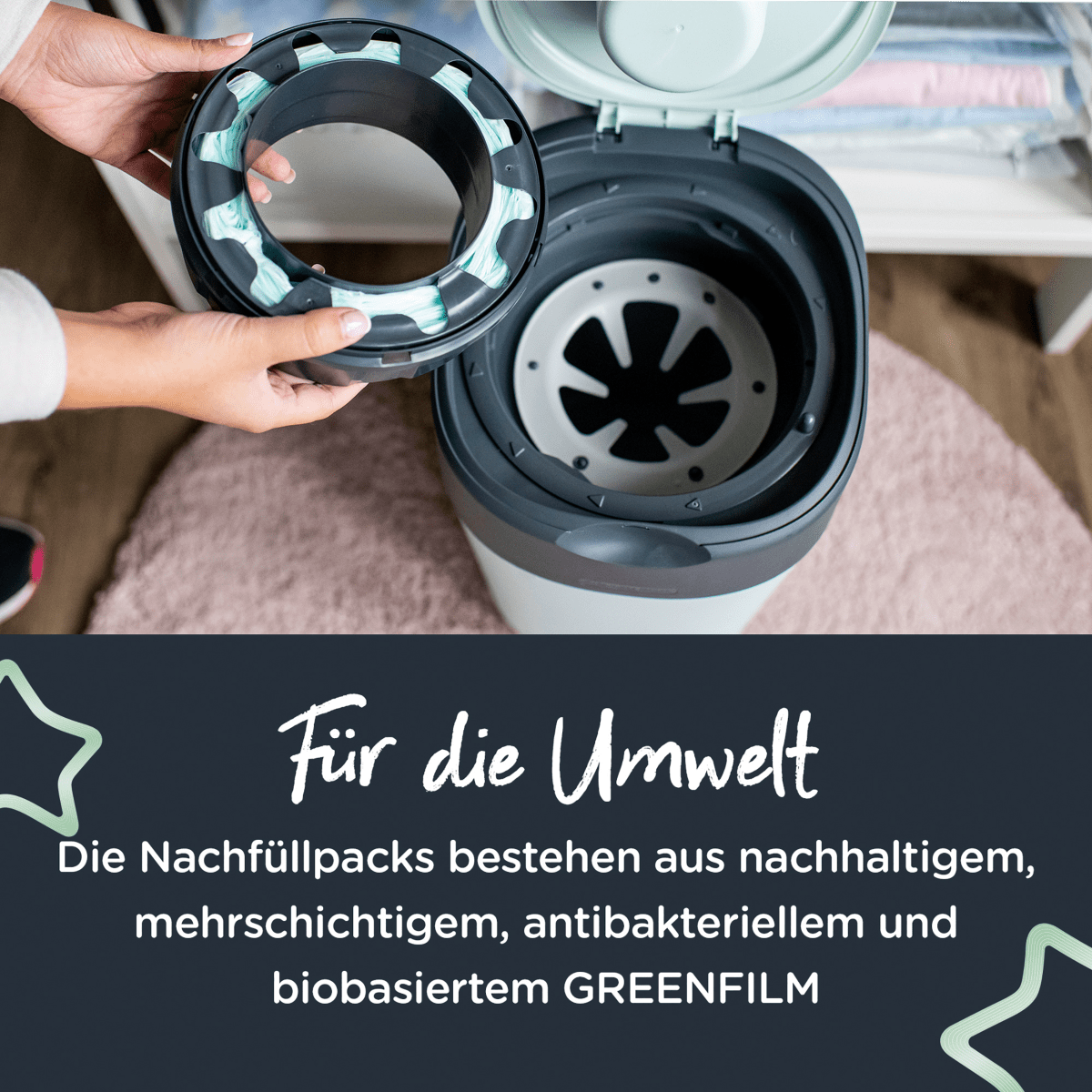 Nachfüllkassetten für Windeleimer Twist & Click und Sangenic Tec, 3 St