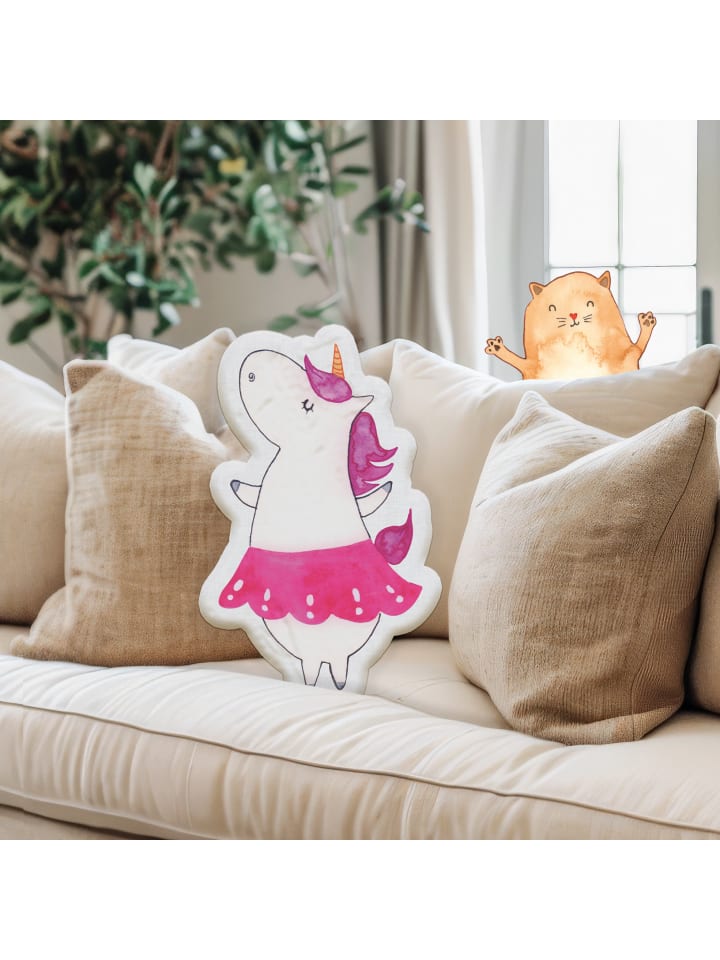 Mr. & Mrs. Panda Kissen Kuscheltier Einhorn Ballerina ohne Spruch in Weiß günstig kaufen