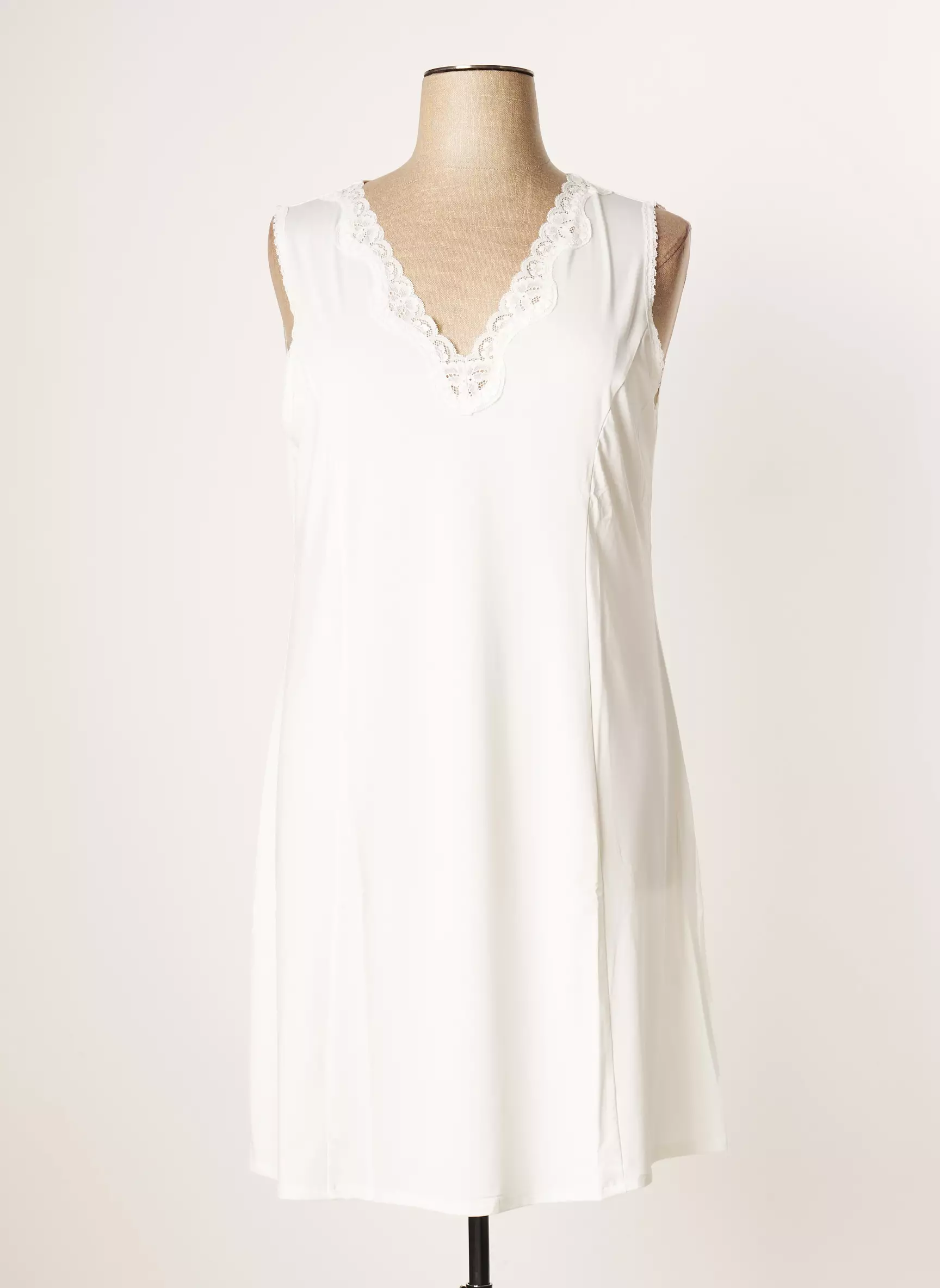 Rose Pomme Jupons Fonds De Robe Femme couleur blanc