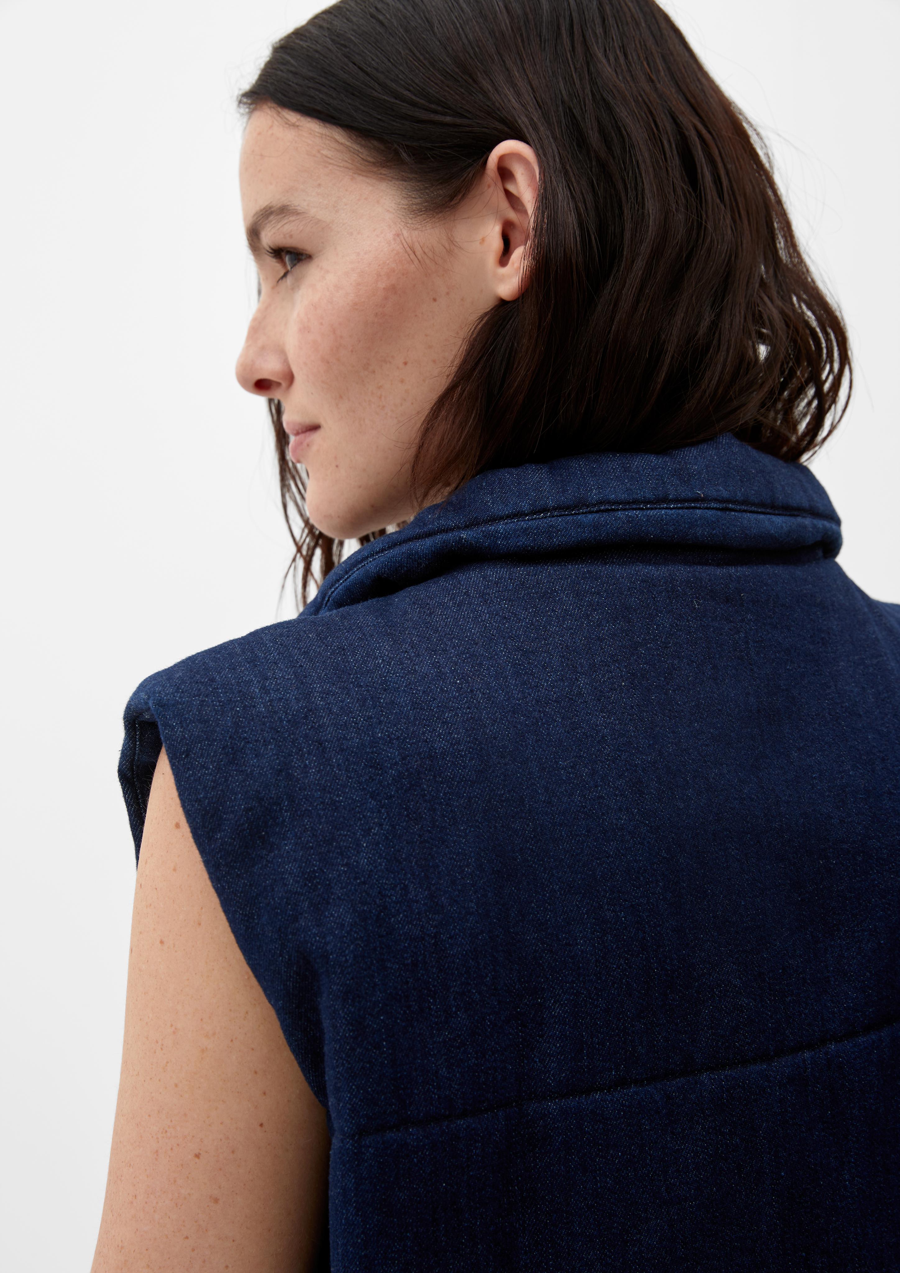 Denimweste mit Stehkragen  2133428-59Z8
