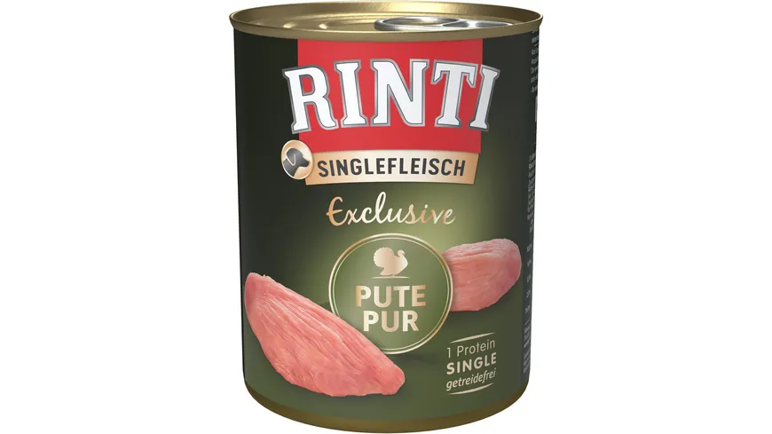 RINTI Hundenassfutter Singlefleisch Pute Pur 800 g