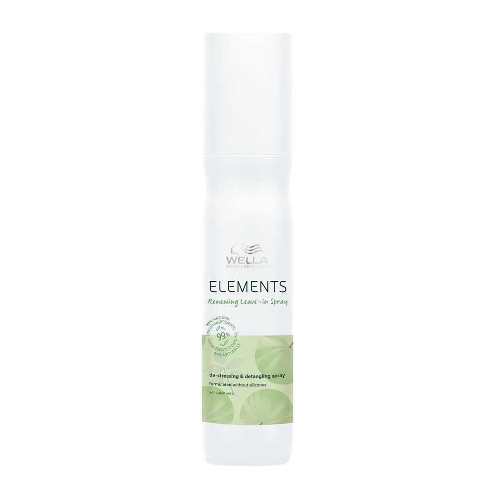 Wella Spray soin sans rincage Elements Spray déstressant & démélant pour tous types de cheveux