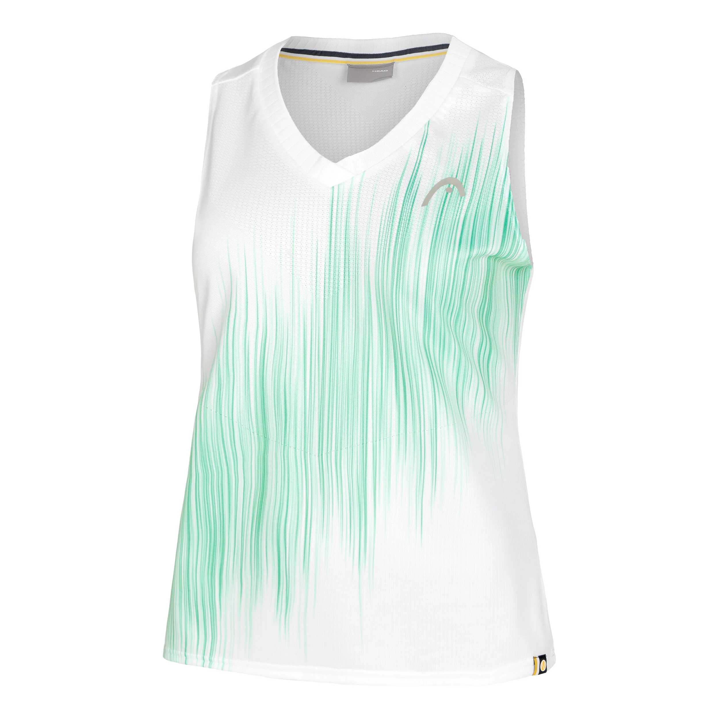Performance Tank-Top Damen - Weiß, Türkis