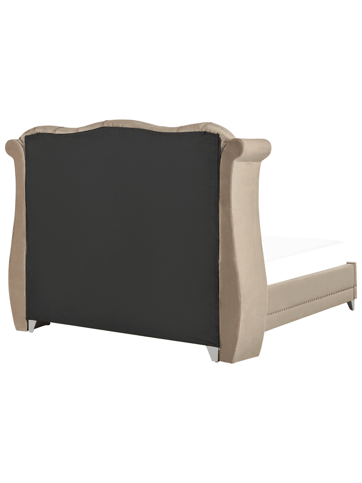 Beliani Doppelbett AYETTE in Beige - (W) 225 x (H) 154 x (L) 215 cm günstig kaufen onesize