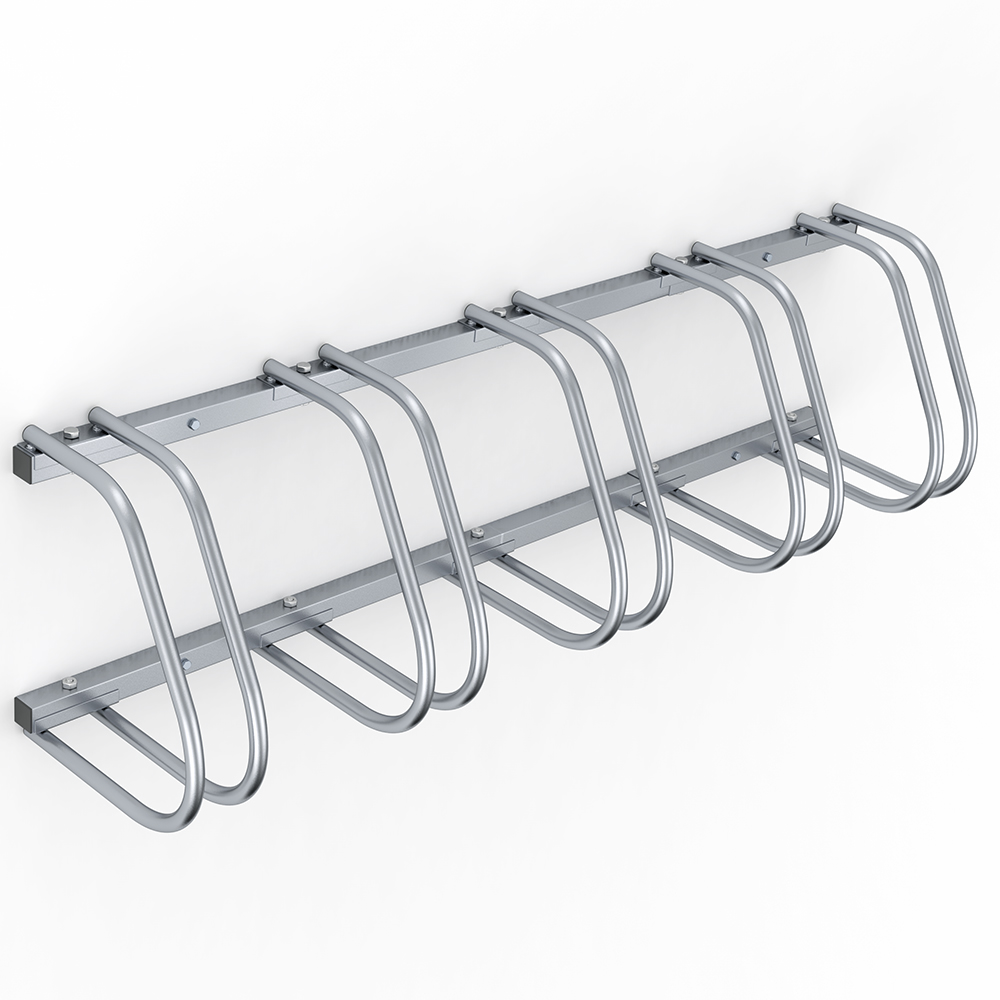 Monzana Fahrradständer für 5 Fahrräder 130 x 32 x 27 cm